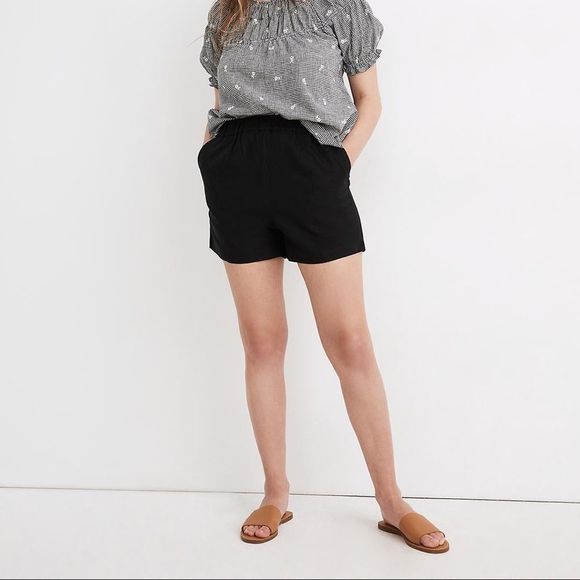 Madewell • Linen Blend Easy Pull-On Shorts - Picture 1 of 10